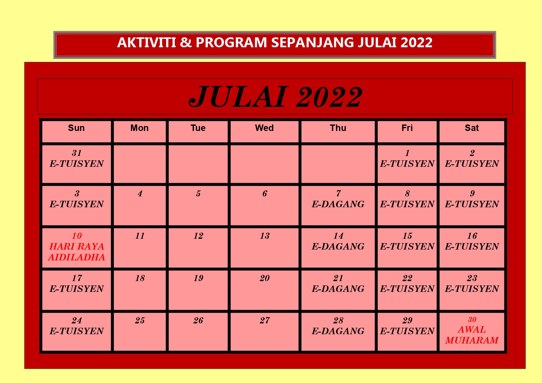 JULAI 2022