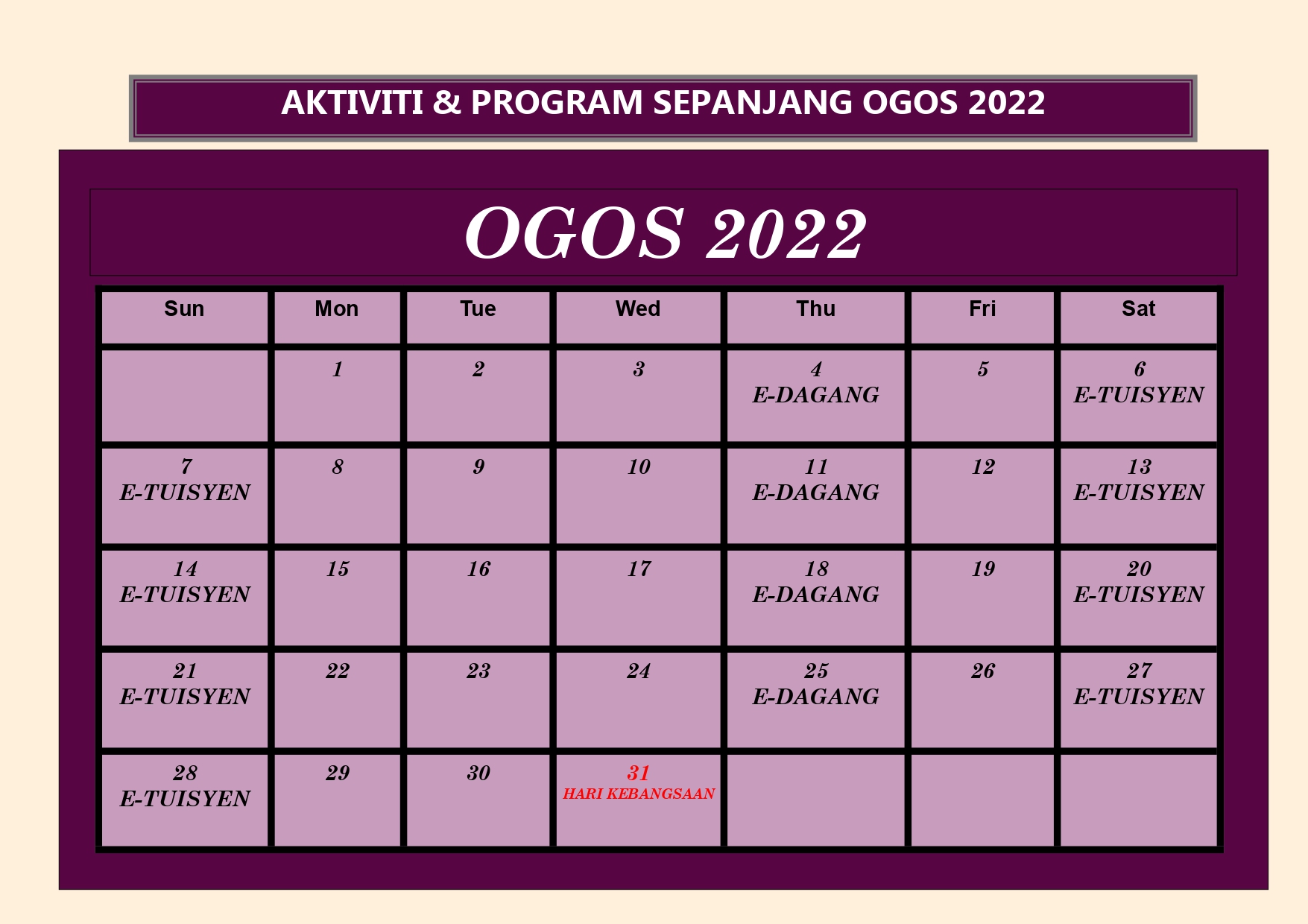 OGOS 2022